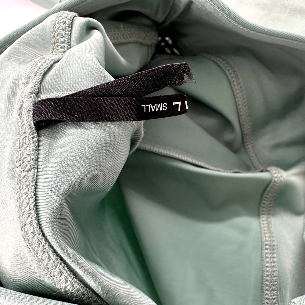 Koral Stilt Mesh-Paneled Coated Stretch Leggings in Sage SZ Small - Picture 4 of 6